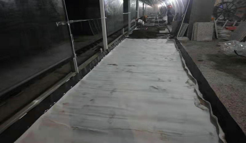 軌道站臺綠色樹脂絕緣工程